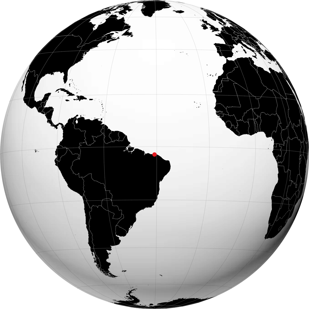 Camocim sur le globe