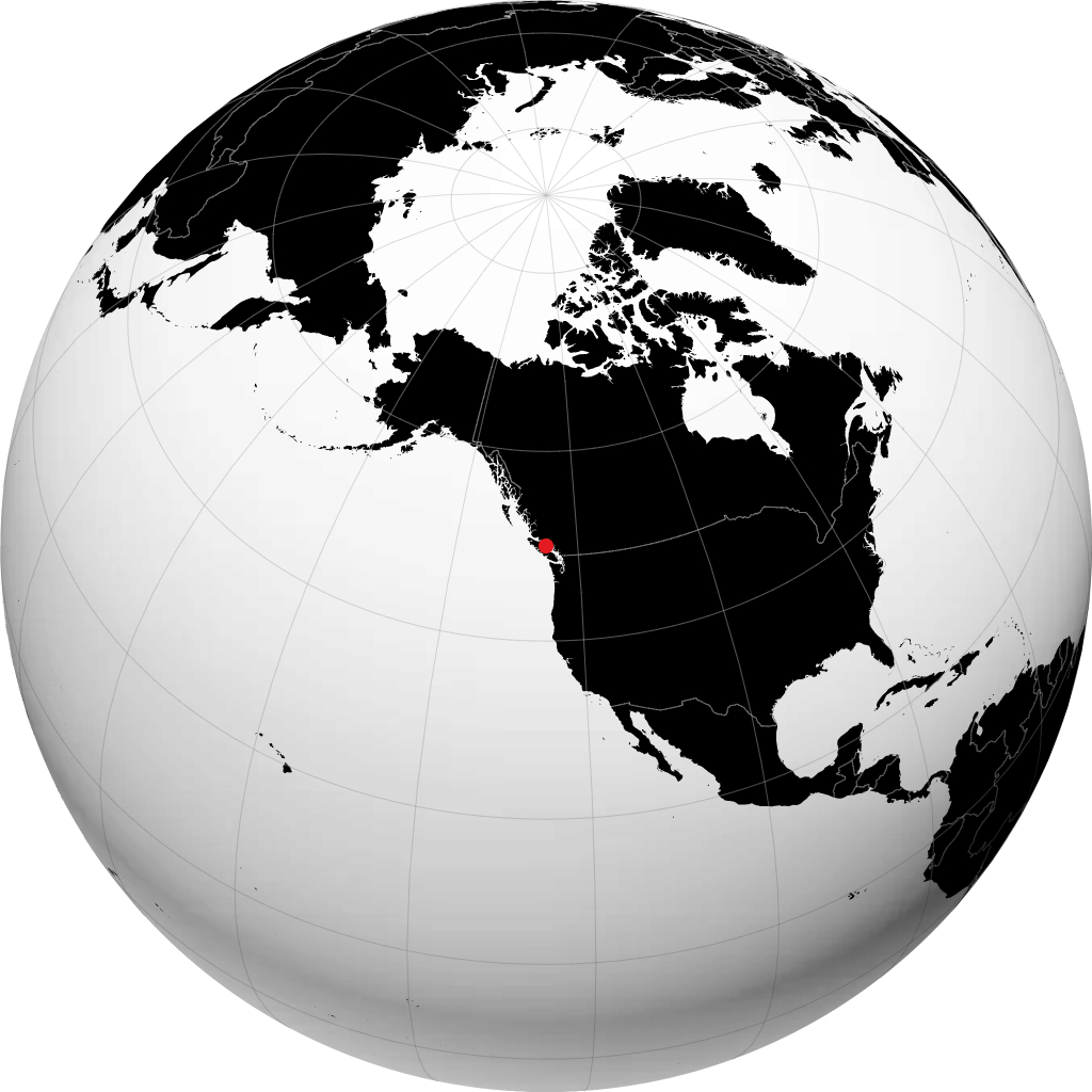 Campbell River sur le globe