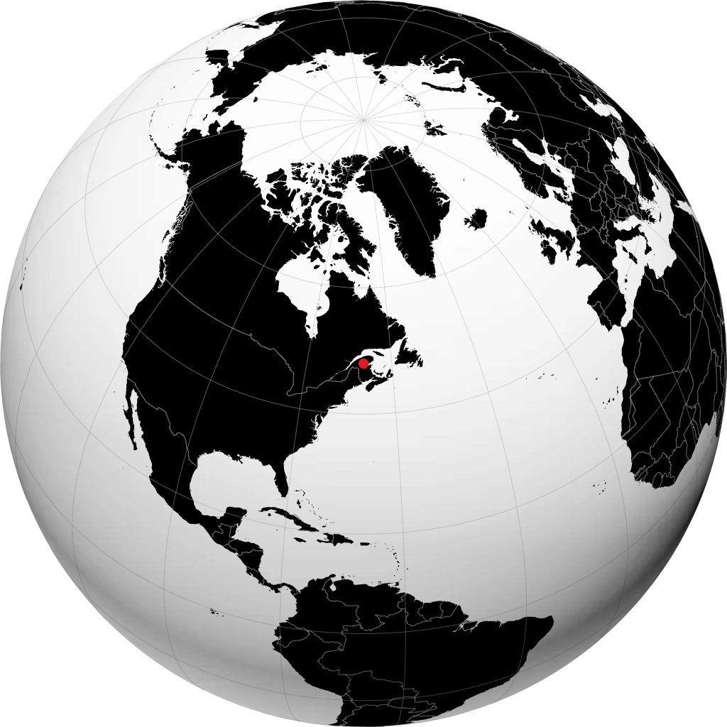 Campbellton sur le globe
