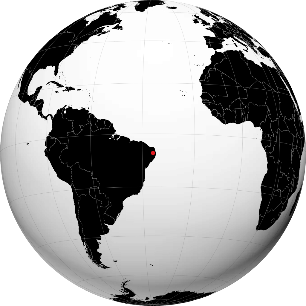 Campina Grande sur le globe