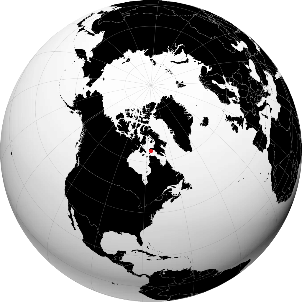 Cape Dorset sur le globe