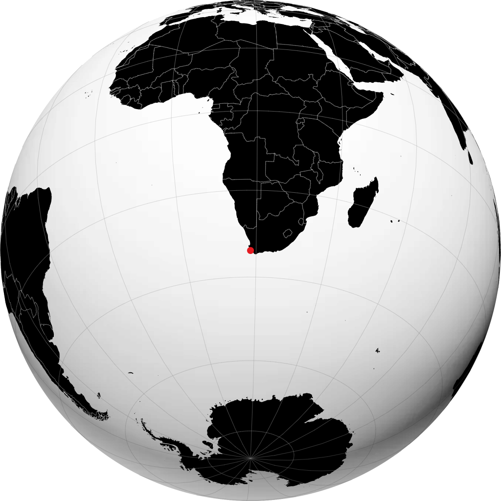 Le Cap sur le globe