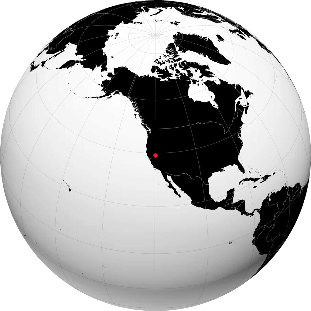 Carson City sur le globe