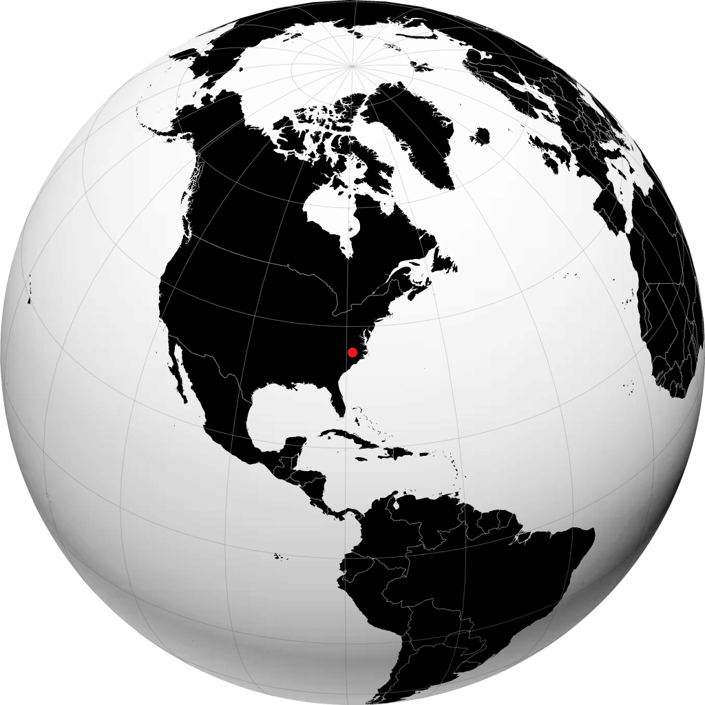 Cary sur le globe