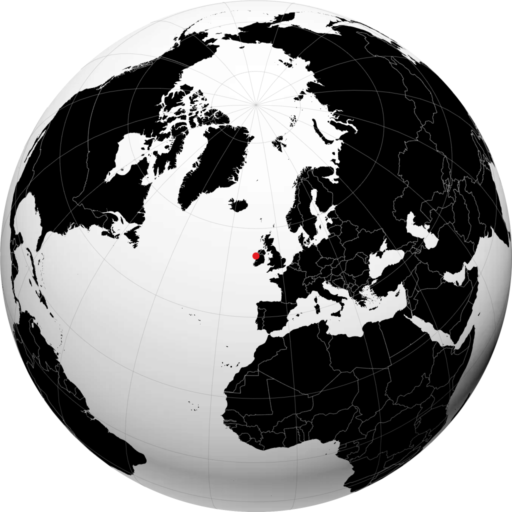 Castlebar sur le globe