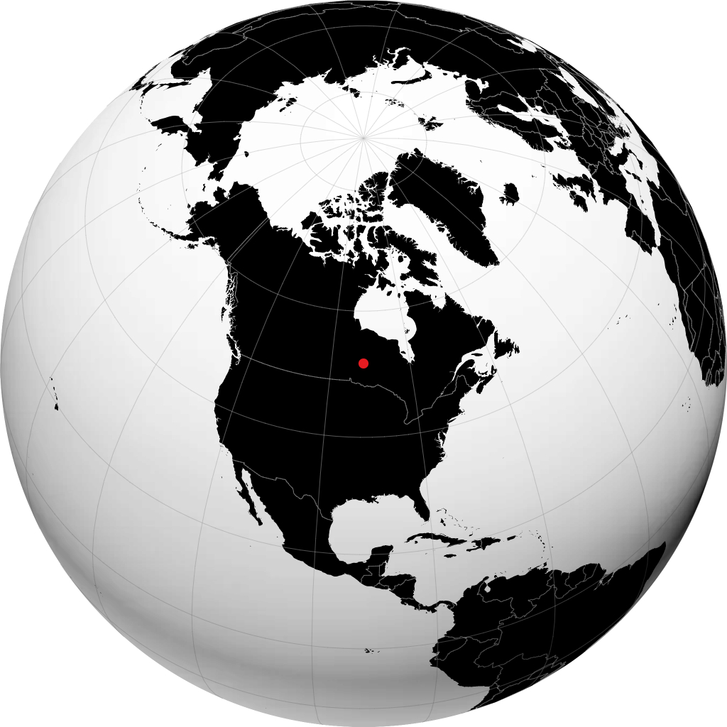 Cat Lake sur le globe