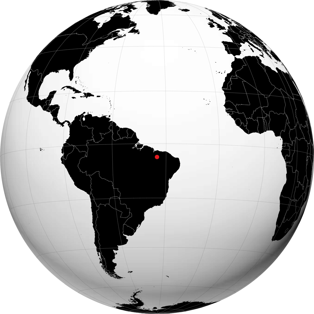 Caxias sur le globe