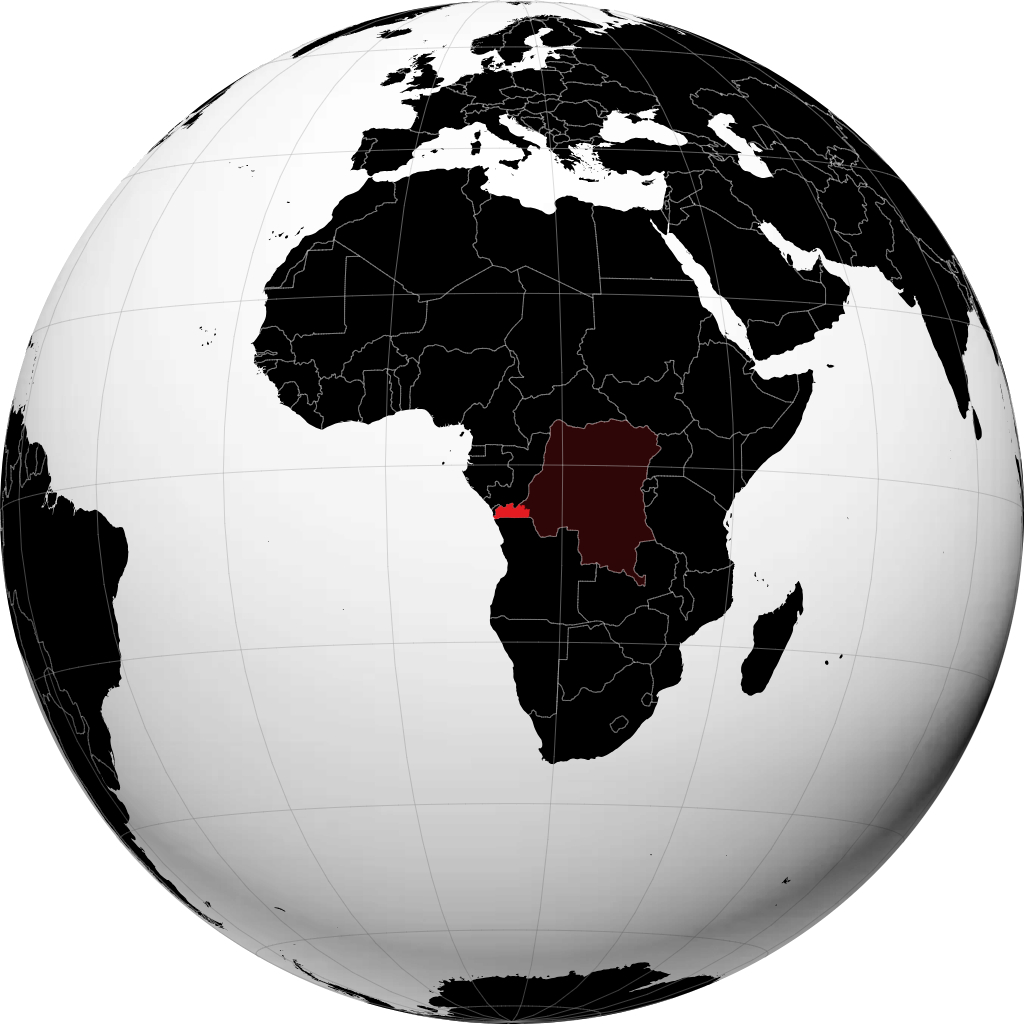 Province du Bas-Congo sur le globe