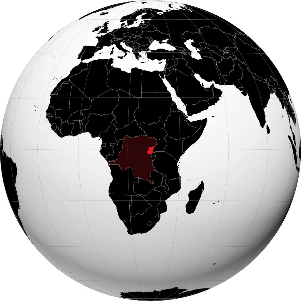 Province du Nord-Kivu sur le globe
