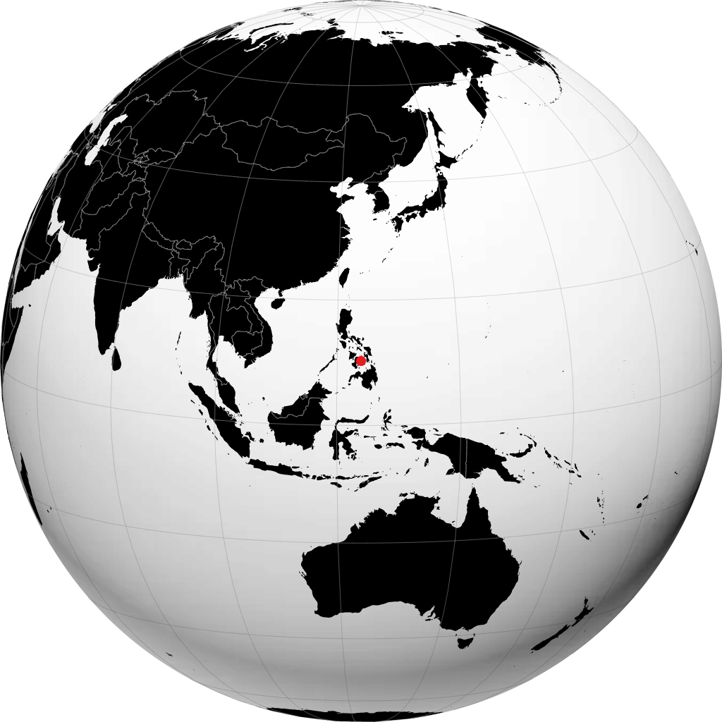 Cebu sur le globe