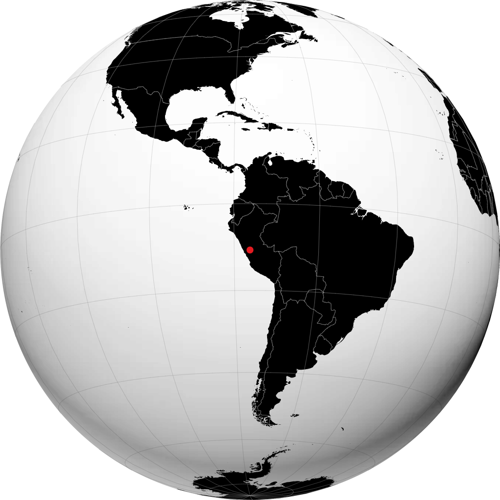 Cerro de Pasco sur le globe