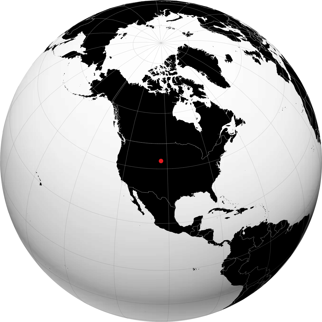 Chadron sur le globe