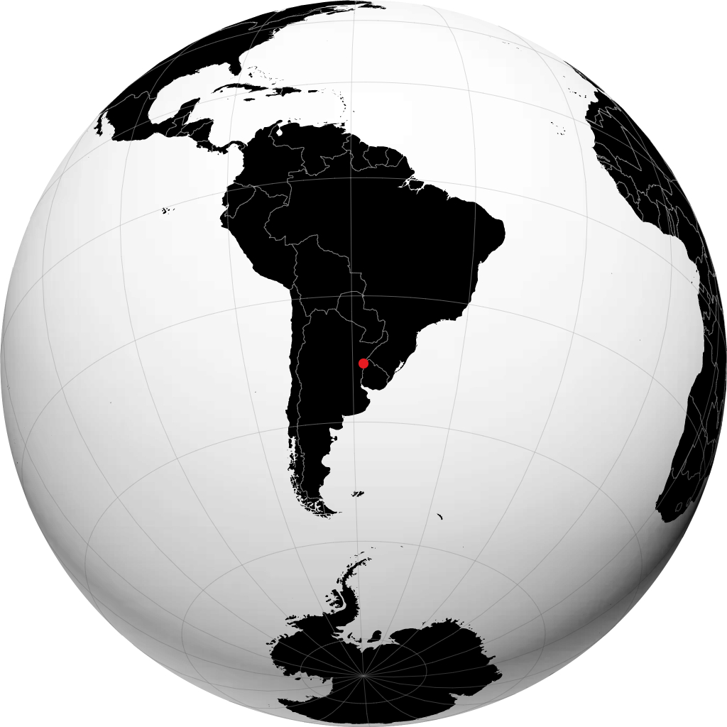 Chajarí sur le globe