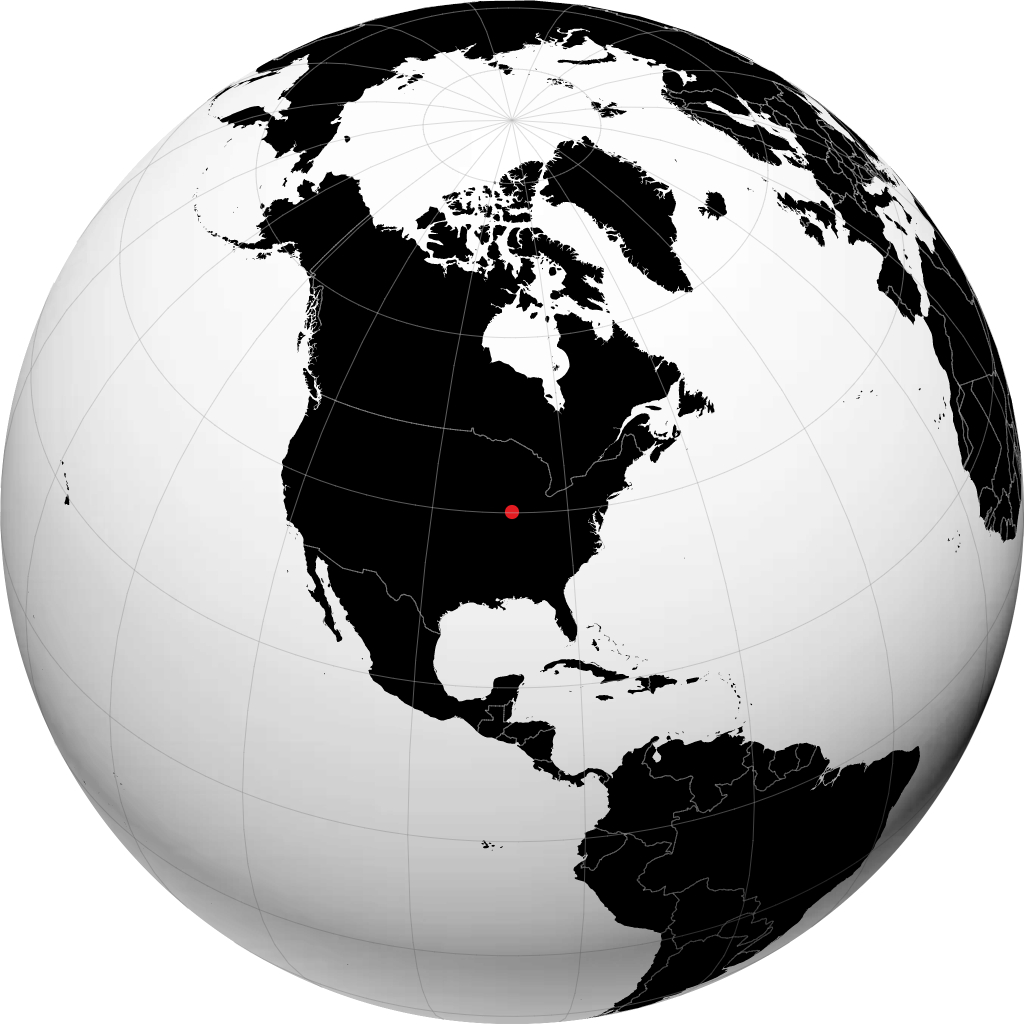 Champaign sur le globe