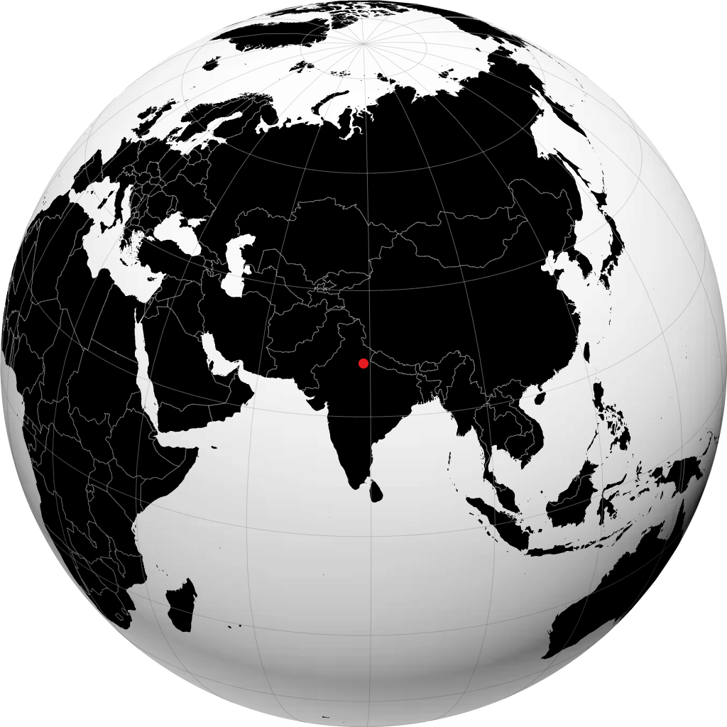 Chandausi sur le globe