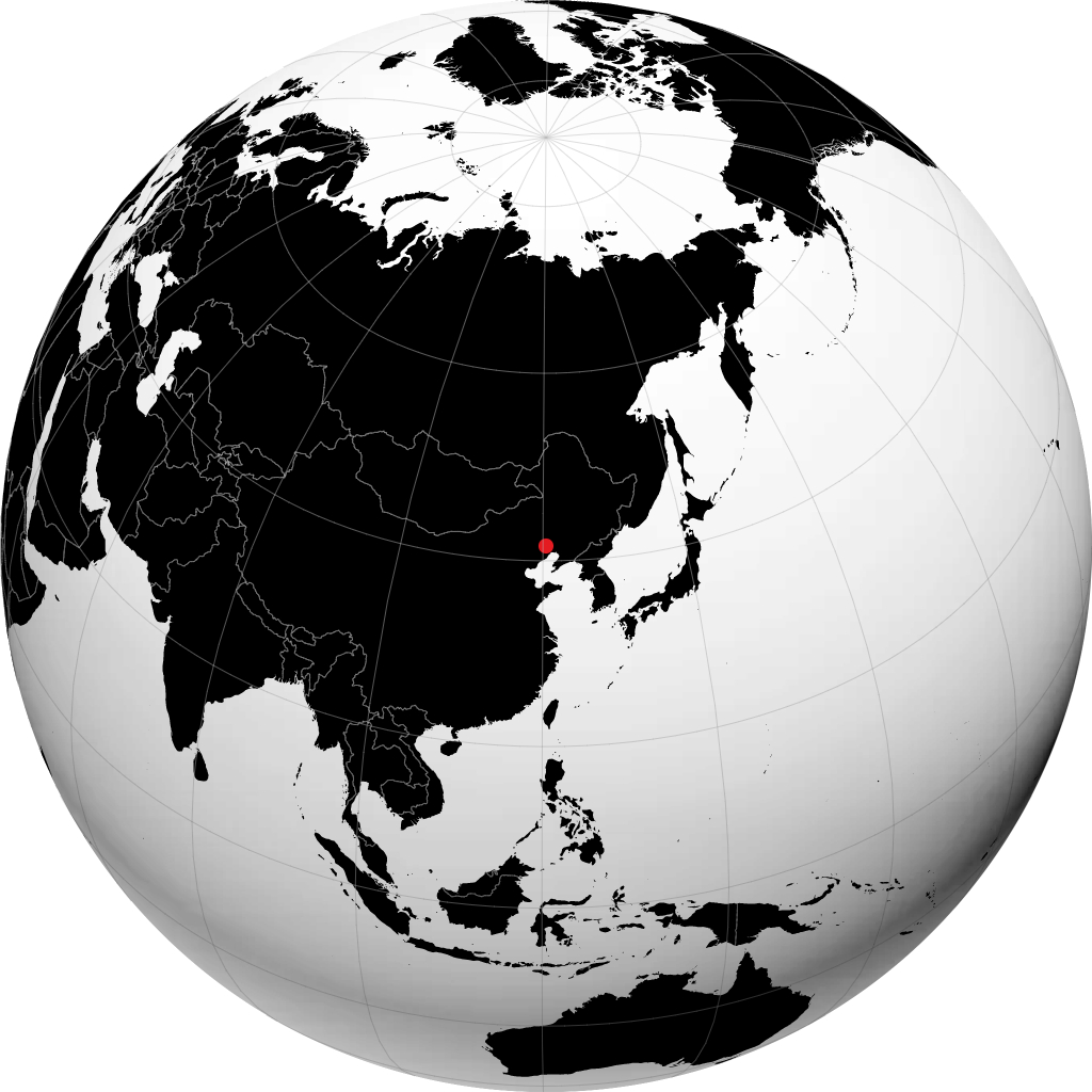 Chaoyang sur le globe