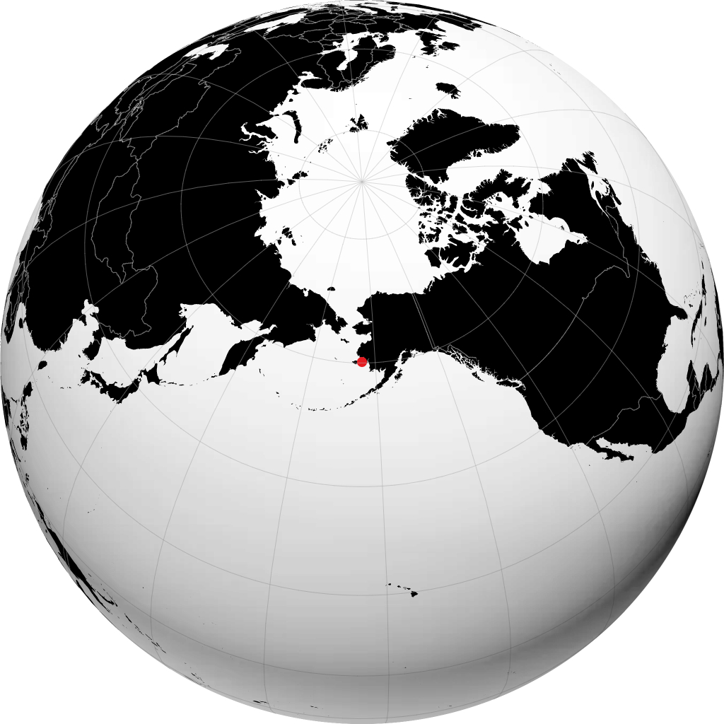 Chefornak sur le globe