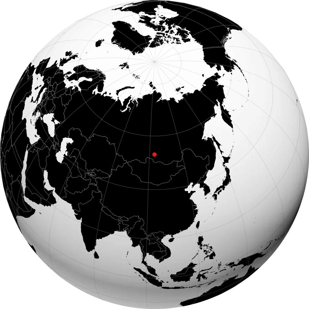 Cheremkhovo sur le globe