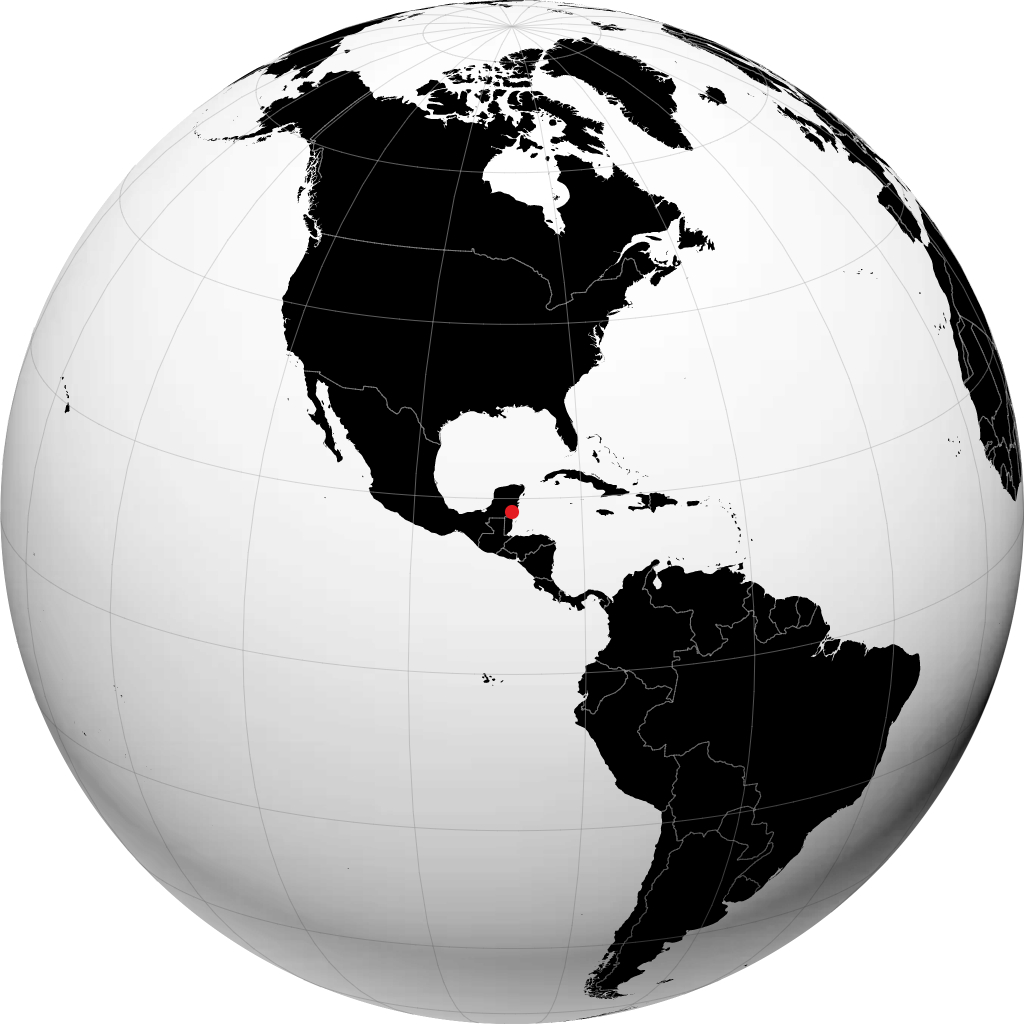Chetumal sur le globe