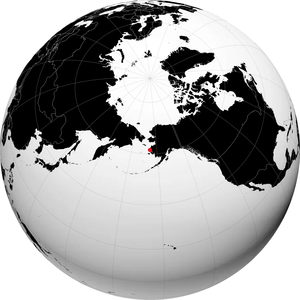 Chevak sur le globe