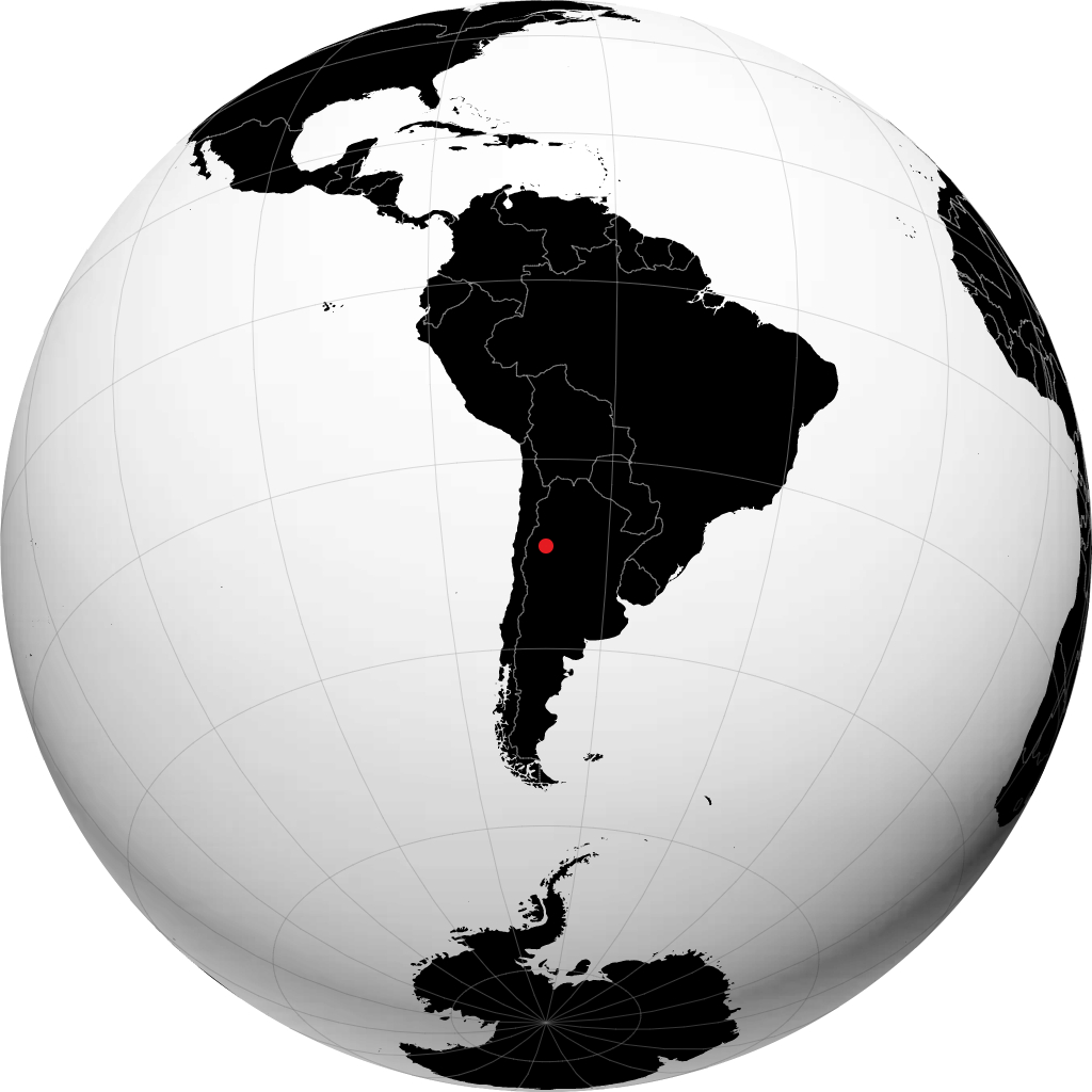 Chilecito sur le globe
