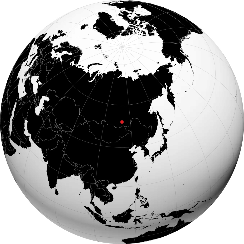 Tchita sur le globe