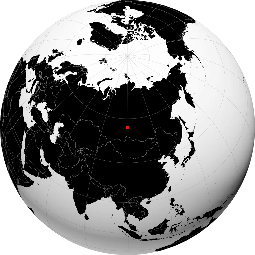 Chunskiy sur le globe