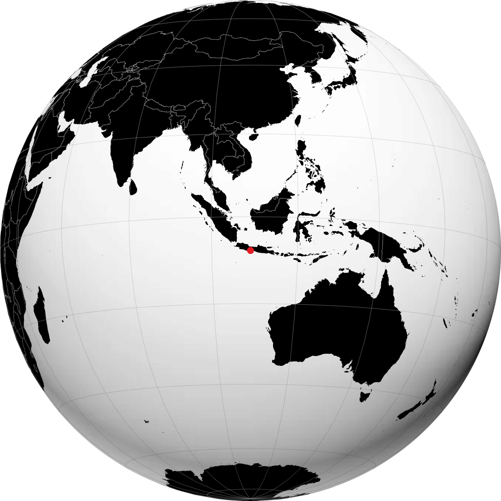 Cilacap sur le globe