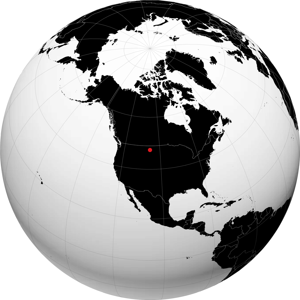 Circle sur le globe