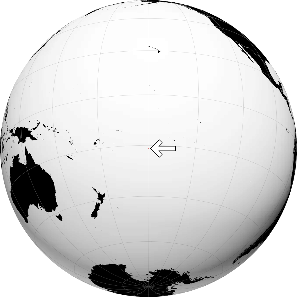 Îles Cook sur le globe