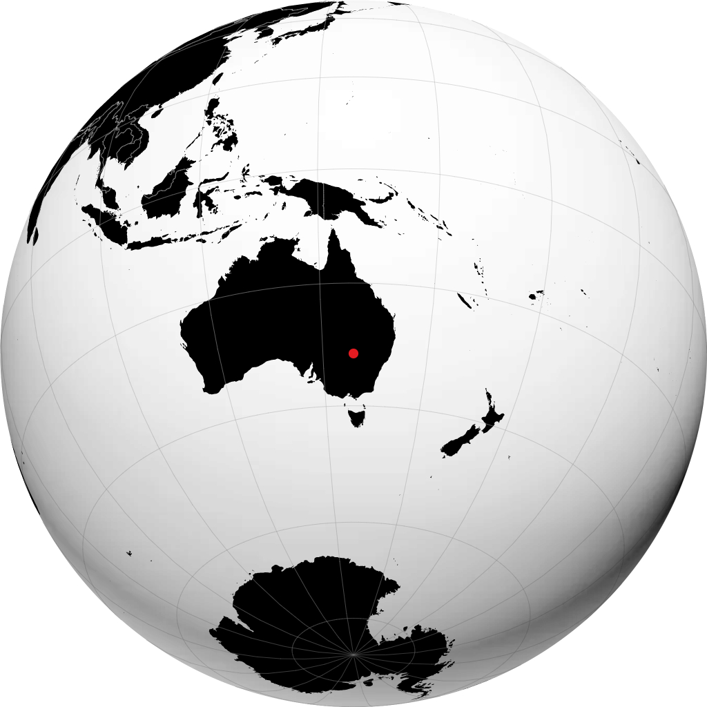 Cobar sur le globe