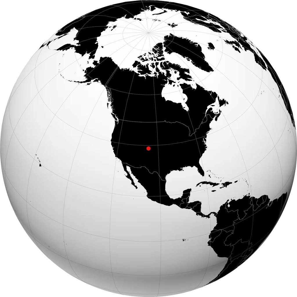 Colorado Springs sur le globe