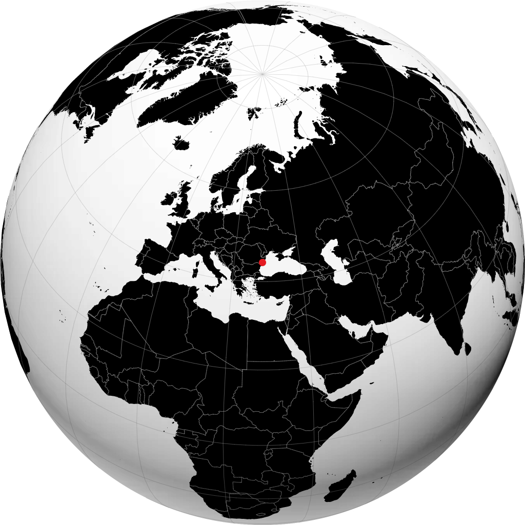 Constanța sur le globe