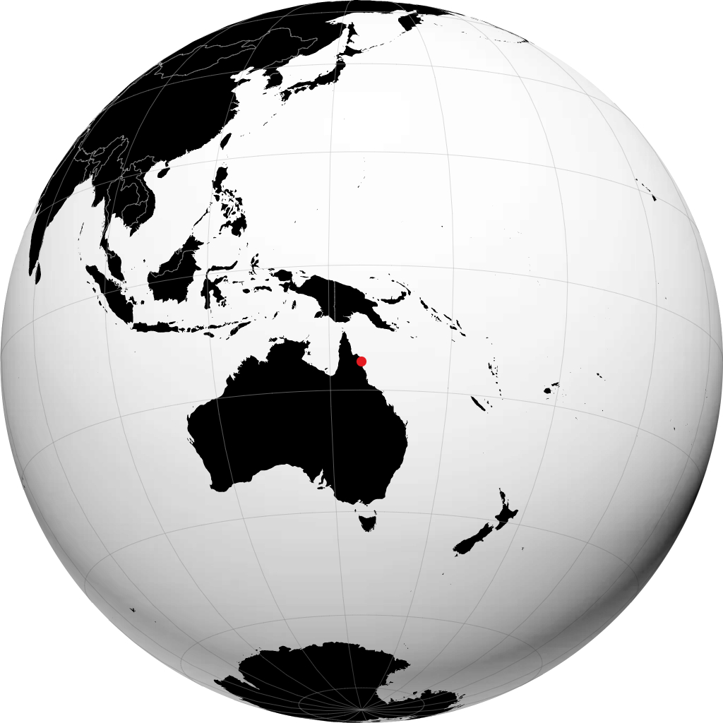 Cooktown sur le globe