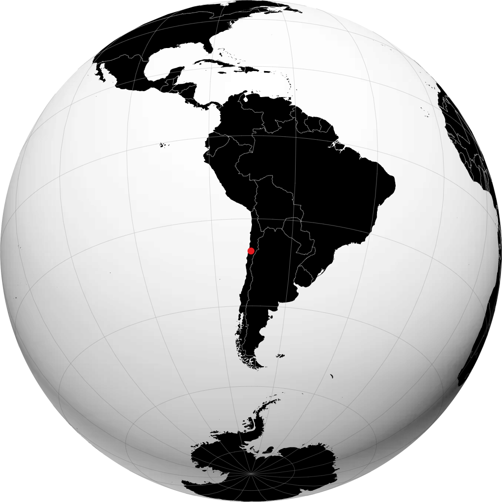 Copiapó sur le globe