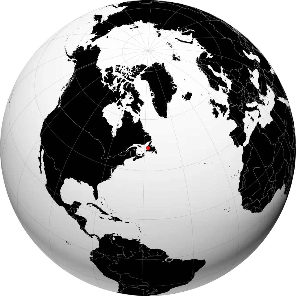 Corner Brook sur le globe