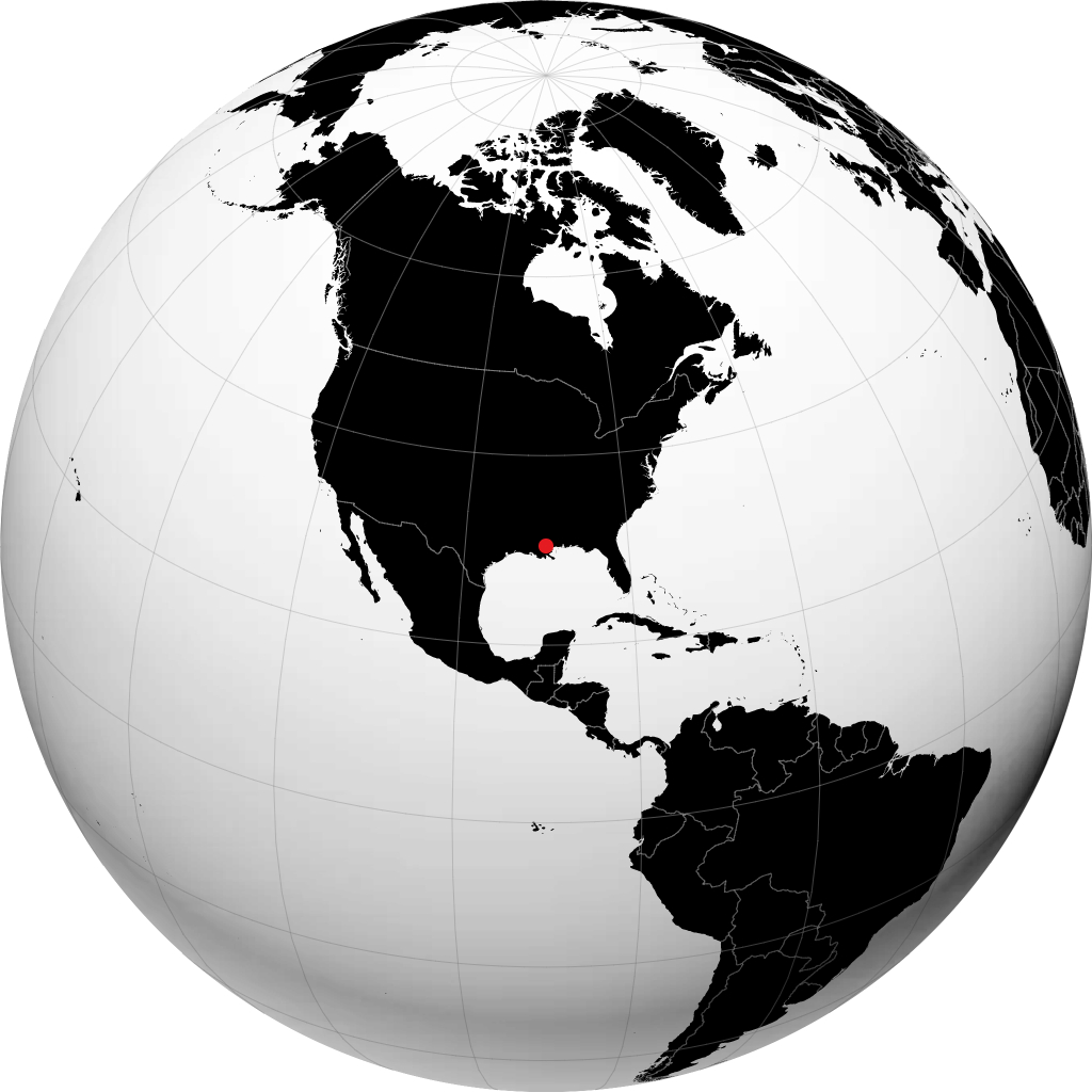 Covington sur le globe