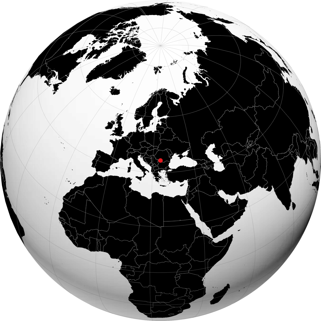 Craiova sur le globe