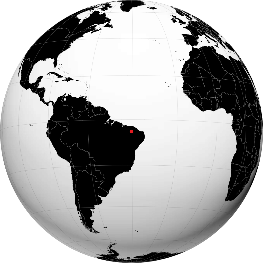 Crateús sur le globe