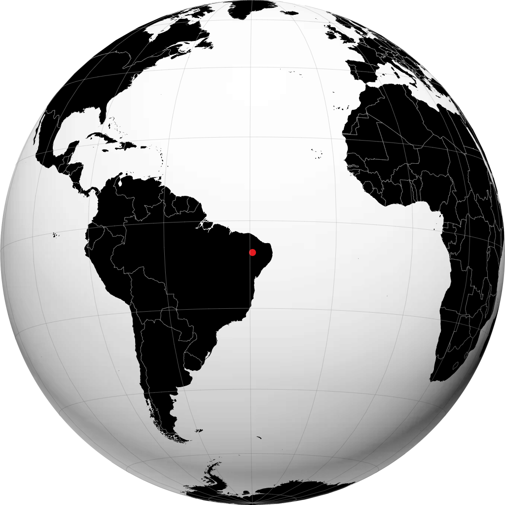 Crato sur le globe
