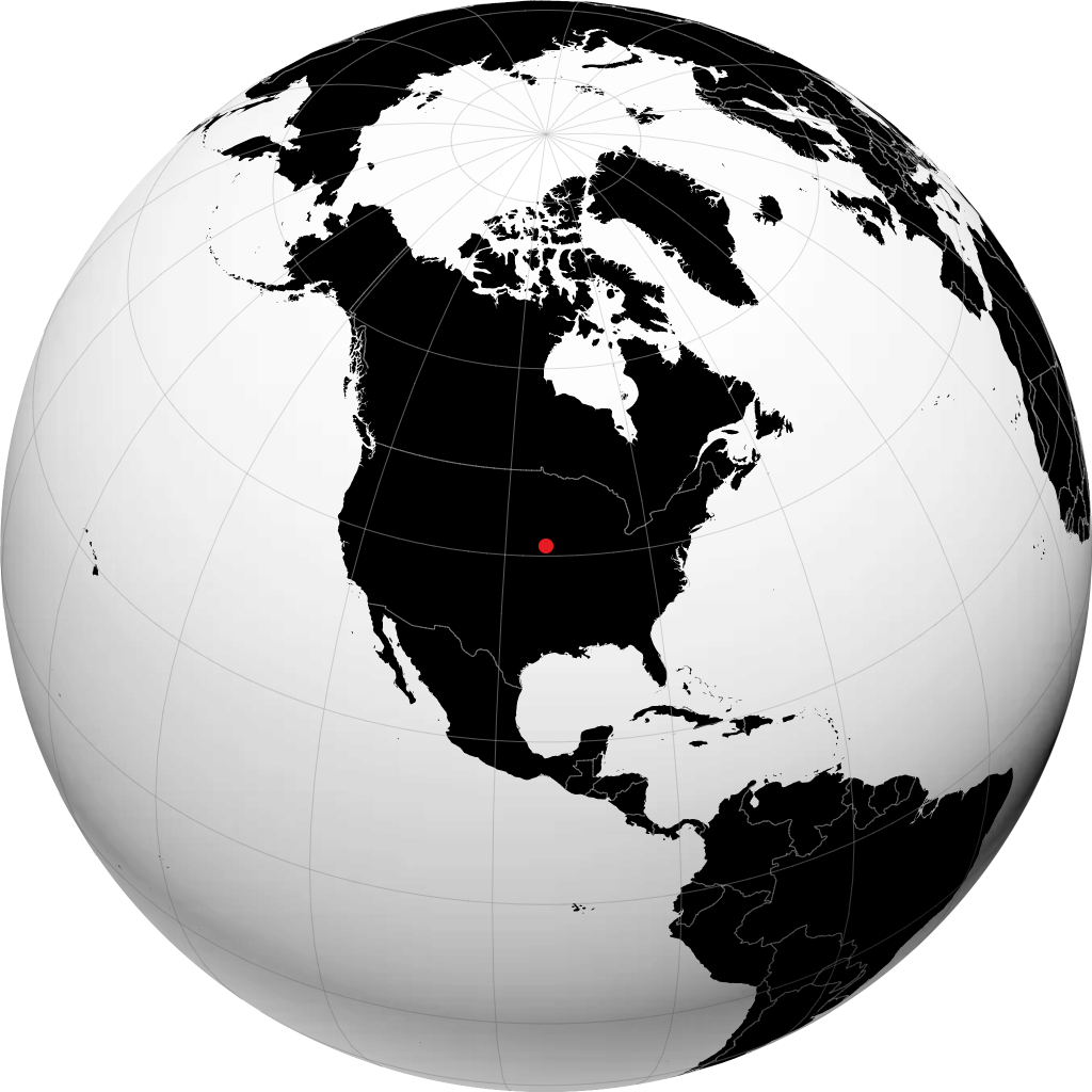Creston sur le globe