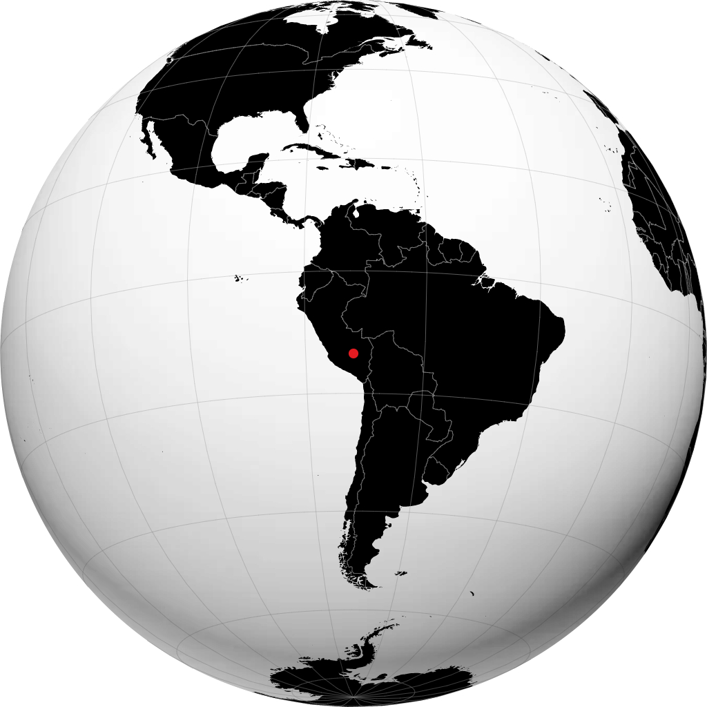 Cusco sur le globe