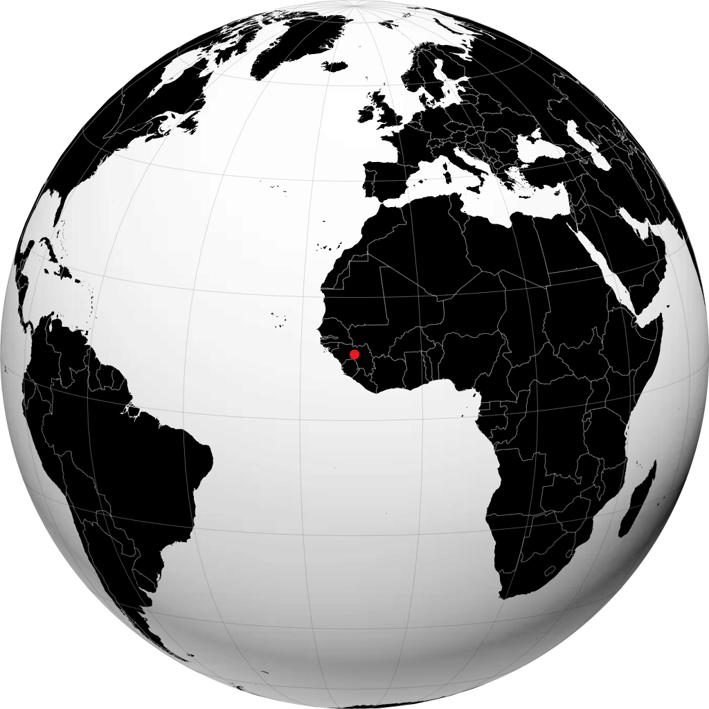 Dabola sur le globe