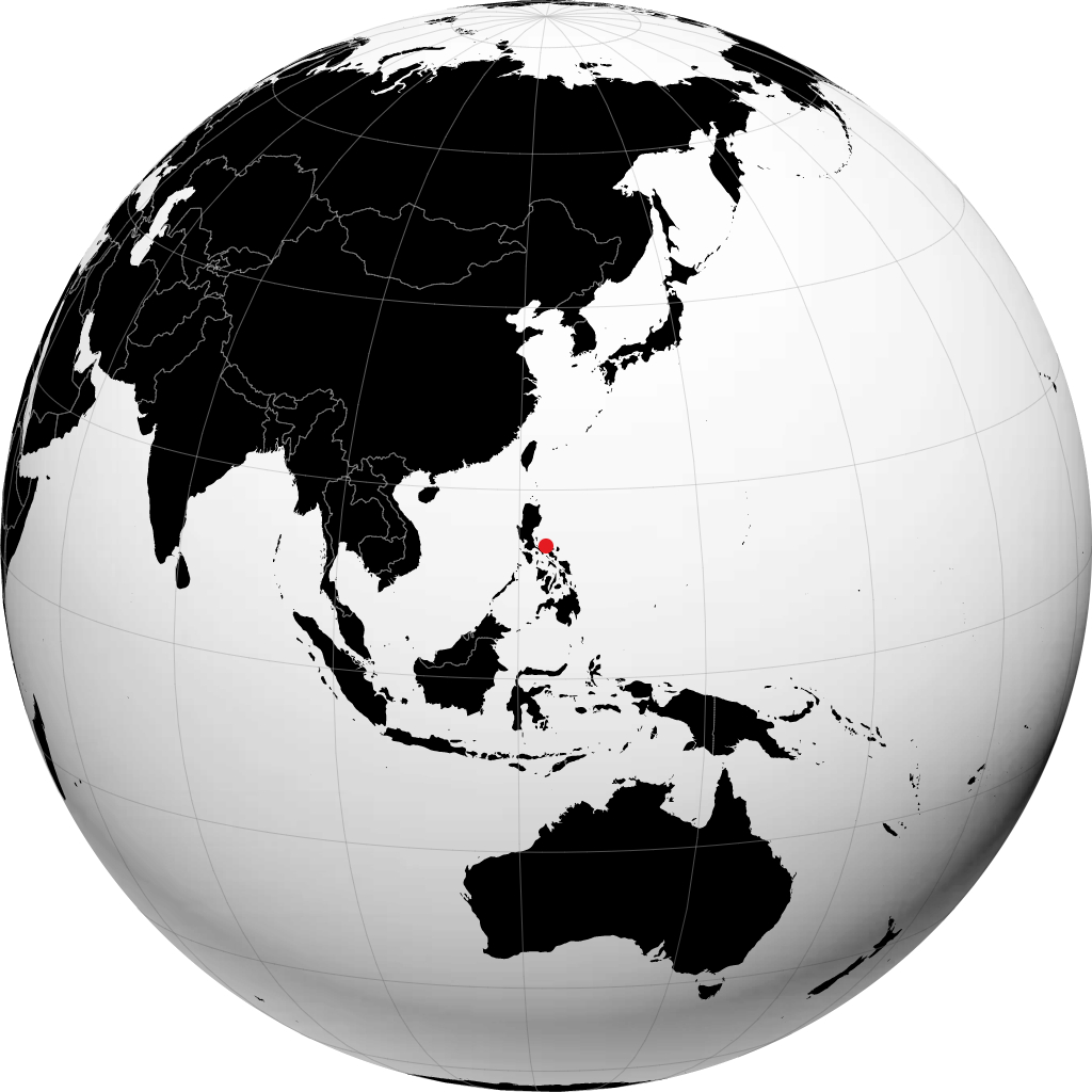 Daet sur le globe