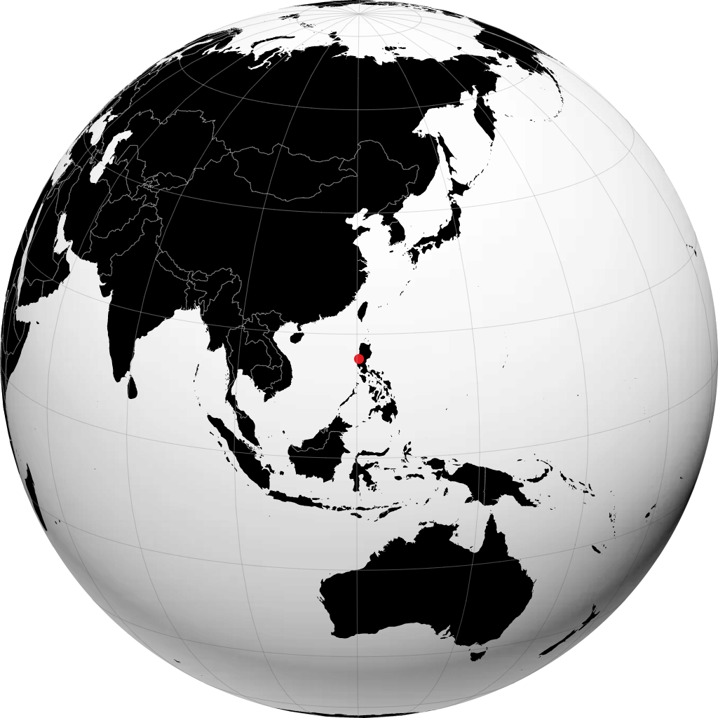 Dagupan sur le globe