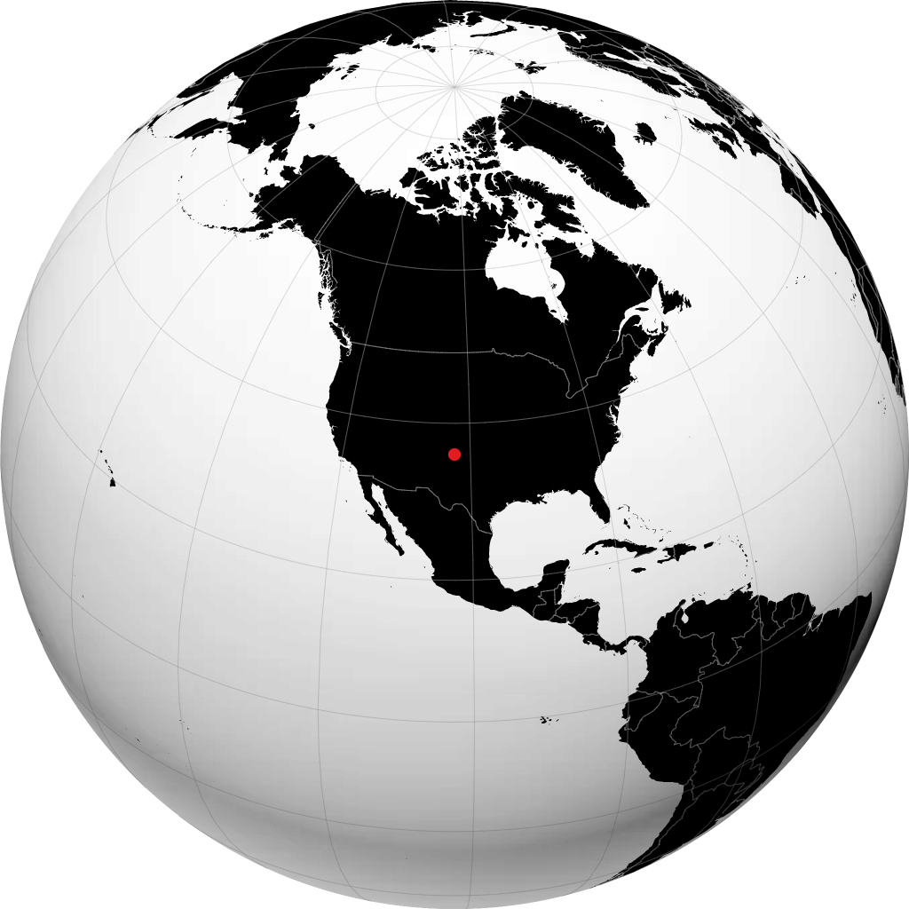 Dalhart sur le globe