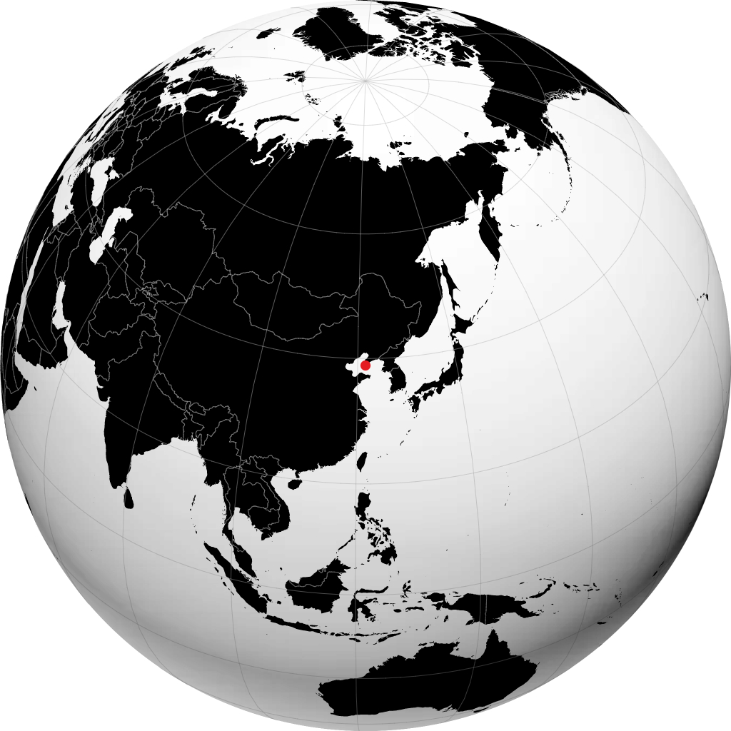 Dalian sur le globe