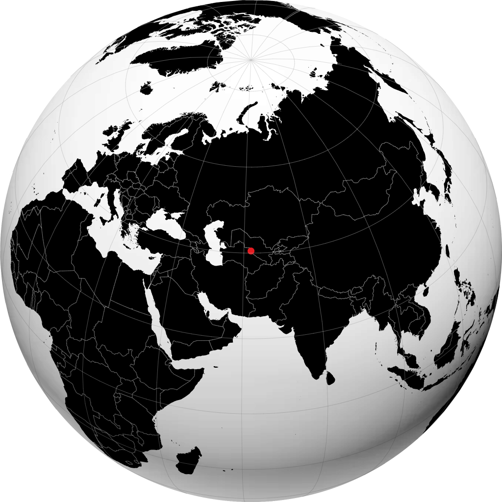 Darganata sur le globe