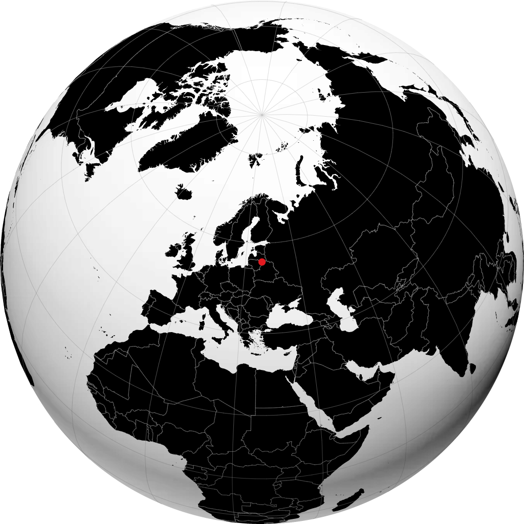 Daugavpils sur le globe