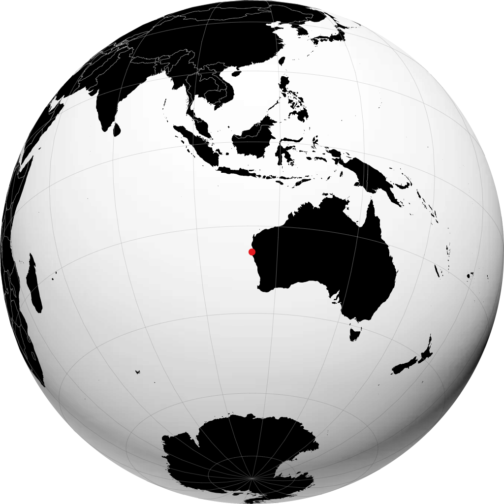 Denham sur le globe